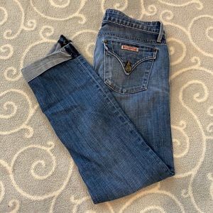 Hudson cuffed boyfriend jeans